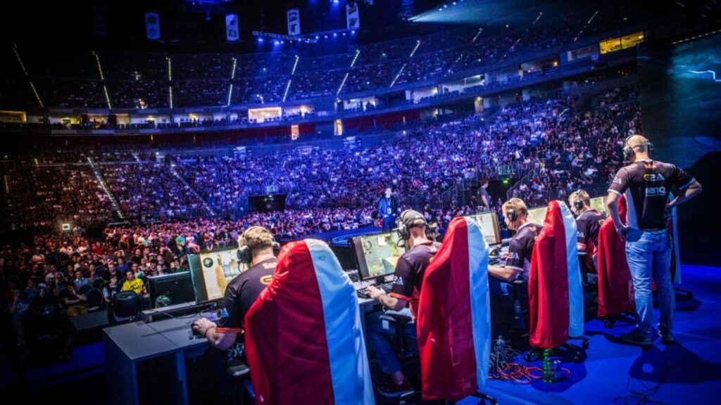 E-sports tournament with global online audience.